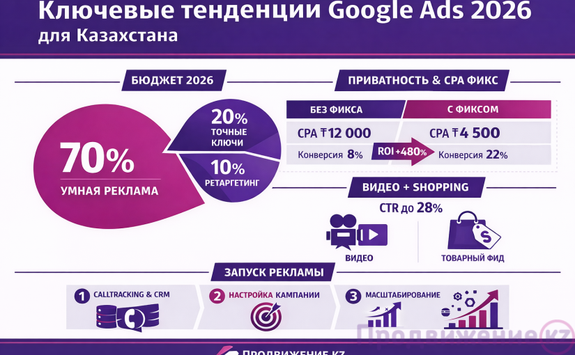 Ключевые тенденции Google Ads 2026 для Казахстана